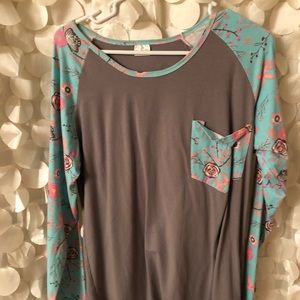 Floral long sleeve tee